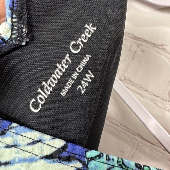 Coldwater Creek Sz 24 Bathing Suit Swimdress‎ Beach Swim Full Coverage - Picture 6 of 6